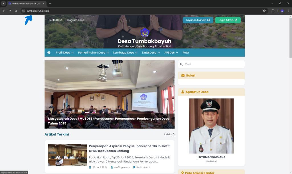 PENGUMUMAN PINDAH WEBSITE DESA ke DESA.ID